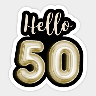 Funny 50th Birthday Sticker